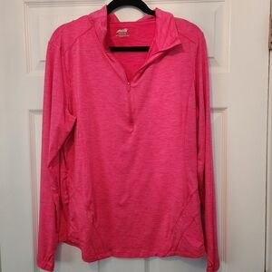 Avia Pink Long Sleeve Athletic 1/4 Zip Top Size XXL